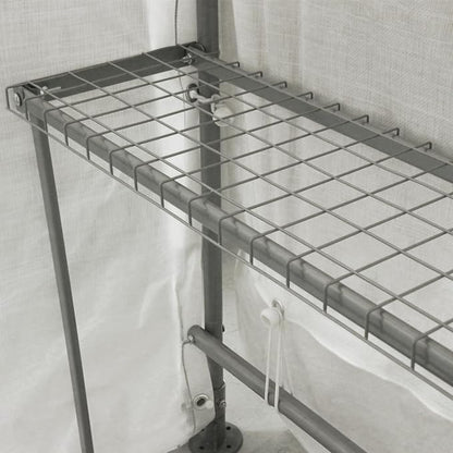 ShelterLogic 6' x 8' x 6.5' GrowIT Greenhouse Peak Roof Style Backyard Grow House with Integrated Shelving