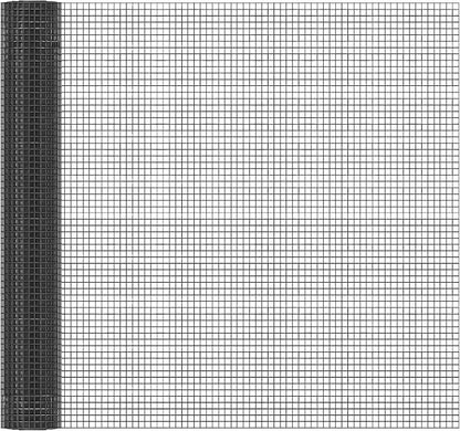 Black Hardware Cloth 1/2in Mesh 36in x 100ft, Chicken Wire Fencing PVC Coated 19 Gauge, Welded Chicken Wire for Rodent Proofing, Tree Guard, Garden Fence, Poultry Netting