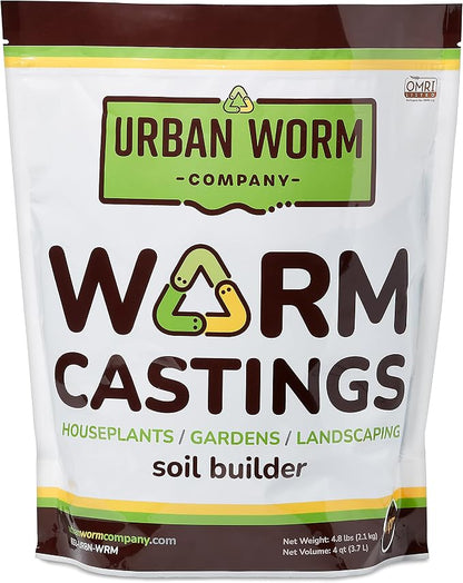 Urban Worm Company Worm Castings - 4 Quart/4.8lbs