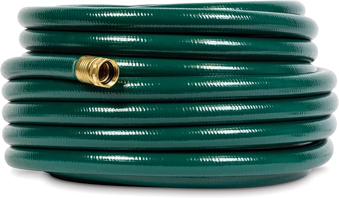 Gilmour Flexogen 3/4 in x 100 ft Garden Hose, Heavy Duty Water Hose, Flexible and Kink Resistant Outdoor Hose, Green | Heavy Duty Build, 500 PSI, Kink-Resistant Layers, Brass Fittings, All-Weather Durability, Made in USA