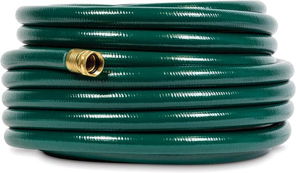 Gilmour Flexogen 3/4 in x 100 ft Garden Hose, Heavy Duty Water Hose, Flexible and Kink Resistant Outdoor Hose, Green | Heavy Duty Build, 500 PSI, Kink-Resistant Layers, Brass Fittings, All-Weather Durability, Made in USA