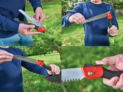 CRAFTSMAN CMXMKIT0170 Tree & Shrub Pruning Set with Bypass Pruning Shears, Bypass Lopper and Folding Pruning Saw