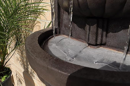 Kenroy Home San Pablo Indoor/ Outdoor Wall Fountain with Bronze Finish, Classic Style, 35" Height, 9" Width, 19.5" Depth