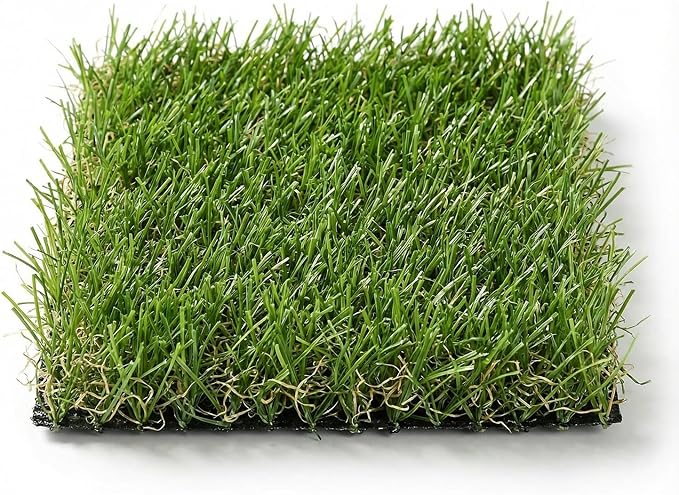 Jocoevol Artificial Grass Rug Indoor Outdoor, 8 x 8IN Fake Grass Turf Sample, Realistic Artificial Lawn Rug Dog Pets Mat, Turf Carpet for Garden Lawn Landscape Balcony Patio Backyard Decor