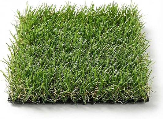 Jocoevol Artificial Grass Rug Indoor Outdoor, 8 x 8IN Fake Grass Turf Sample, Realistic Artificial Lawn Rug Dog Pets Mat, Turf Carpet for Garden Lawn Landscape Balcony Patio Backyard Decor