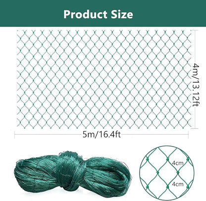 Bird Netting for Chicken Coop, Poultry Netting Over Chicken Run & Chicken Pen, Heavy Duty Nylon Nettings Reusable, UV-Resistant, Garden Netting Aviary Net Fruit Tree Nettings