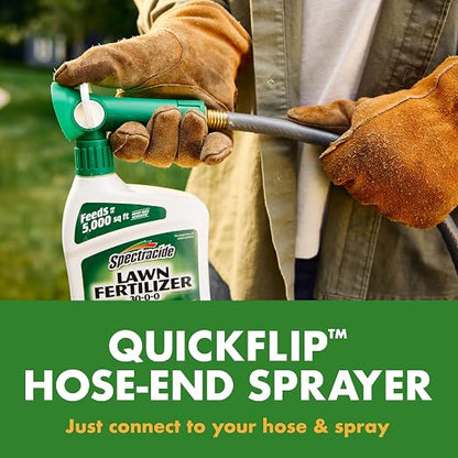 Spectracide Lawn Fertilizer 30-0-0, 3 Count, 2-in-1 Formula Boosts Overall Lawn Strength, Promotes Thick, Green Growth Without Burning