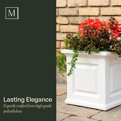 Mayne 5865-ES Polyethylene Planter, Espresso