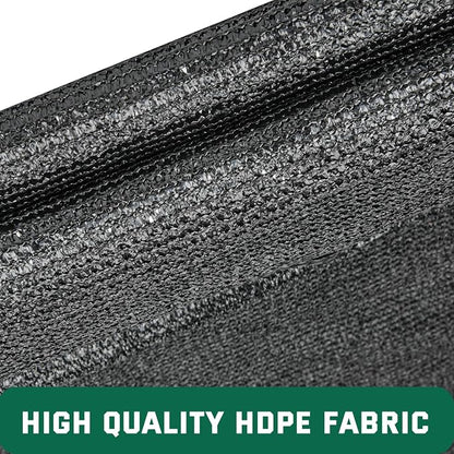 Kesfitt 50% Shade Cloth 20x48 ft, Breathable HDPE Mesh Sun Shade Tarp for Garden & Greenhouse, UV Resistant Outdoor Shade Fabric with Copper Grommets for Plants, Patio, Yard
