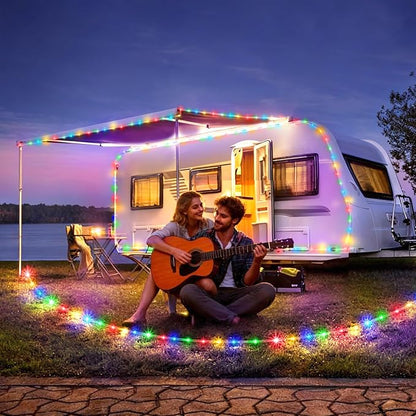 KNONEW 164FT 1000LED Rope Lights for Outside,Outdoor String Lights Waterproof 8 Modes Clear Tube Light for Indoor,Bedroom,Wedding,Garden,Patio,Christmas,Tree,Rv,Holiday Decoration(Multicolor)