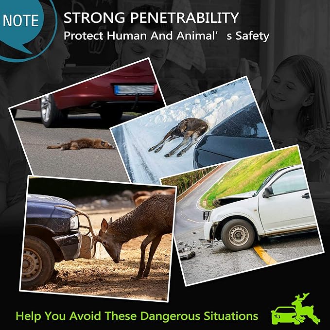 Elook Deer Warning Whistles Device for Car, Save Deer Whistle with Upgraded Acrylic Double-Sided Tape, Mini Size, 4 Pack (Patent Registered)