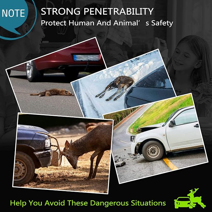 Elook Deer Warning Whistles Device for Car, Save Deer Whistle with Upgraded Acrylic Double-Sided Tape, Mini Size, 6 Pack (Patent Registered)