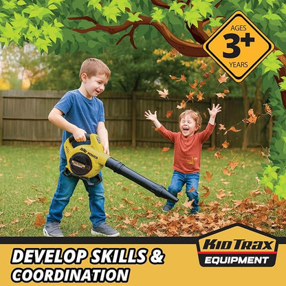 Kid Trax Leaf Blower Construction Toys - Kid Toy, Gardening Tools, Kids Leaf Blower, Tools for Kid, Pretend Play, Easy to Use, Realistic with Lights & Sounds, Toys for 3 Year Old Boys and Girls Above