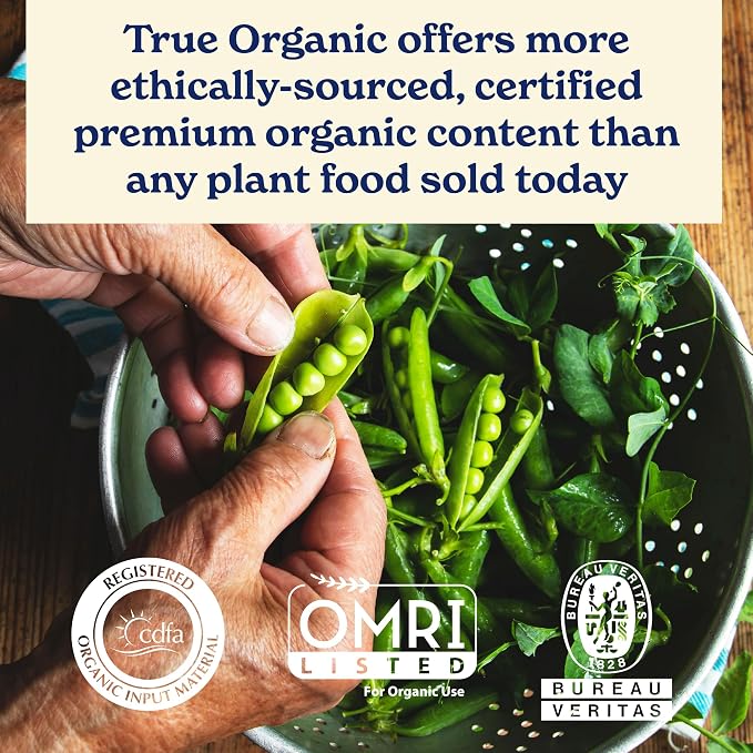 True Organic Annuals & Perennials Food – Organic Fertilizer for Stunning Blooms and Robust Foliage – 4lb Bag Covers 70 Sq. Ft. | (Pack of 6)