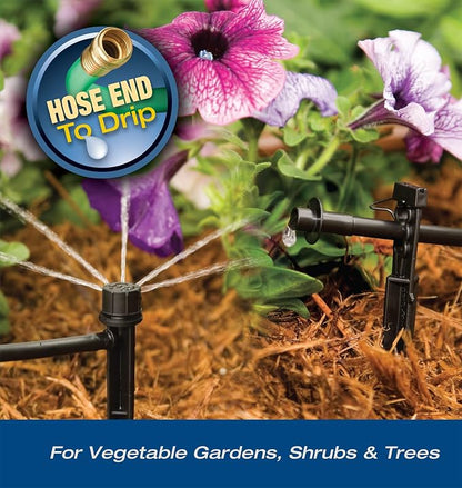 Rain Bird SWDMSPKIT Drip Irrigation Spot Watering Manifold on a Spike Kit, Bubblers and Emitters