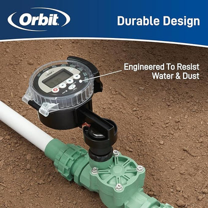 4-Pack Orbit 57865 Battery-Operated Sprinkler Timer, Black