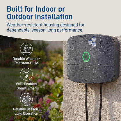 Orbit B-hyve XR Smart Sprinkler Timer - 16-Zone - WiFi-Enabled Indoor/Outdoor Irrigation Controller - App Control - Weatherproof Watering System - Multi Zone - Custom Programs - 57995