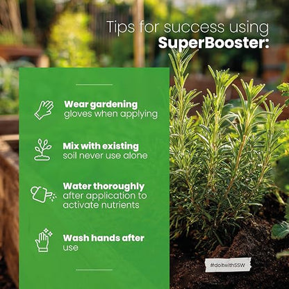 Soil Seed & Water SuperBooster Organic Concentrated Fertilizer – Soil Amendment for Robust Plant Growth - Food Plant Growth Enhancer - OMRI Listed Organic Fertilizer
