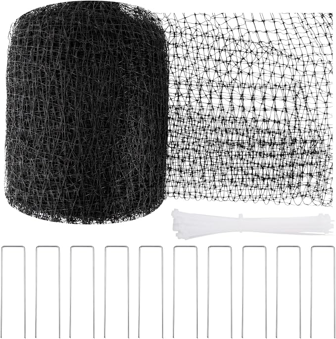 NONMON Bird Netting Deer Fence Netting 5 x 100FT Heavy Duty Garden Netting | for Chicken Coop, Protect Fruit Trees, Plants and Vegetables Against Birds, Deer, Squirrels and Other Animals