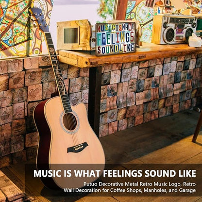 KLFHS Music Posters, Wall Decor Posters for Room Aesthetic, Metal Signs Vintage Music Wall Art for Rec Room Bedroom Studio Coffee Bar