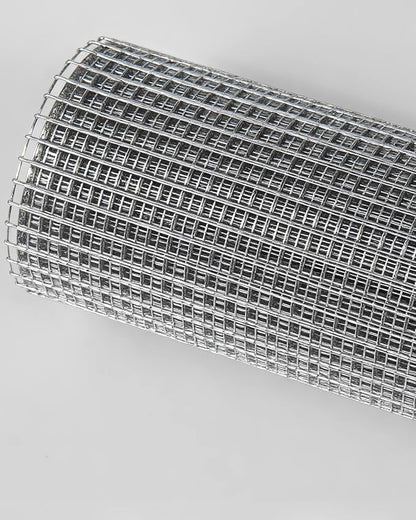 Hardware Cloth 16in x 10ft 1/4 Inch 22 Gauge, Hot-Dipped Galvanized Welded Wire Mesh, Low Carbon Steel, Animal Cage Wire Netting, Garden Wire Mesh