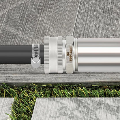 TAISHER 5PCS 304 Stainless Steel Garden Hose Adapter, 3/4" GHT Male x 3/4" NPT Male Garden Hose Connector with Washers