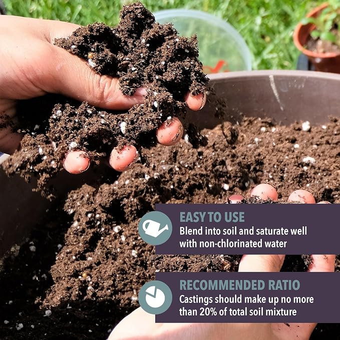 Arcadia Garden Products Worm Nerd Worm Castings, Natural Soil Additive for Lawns, Gardening and Potted Plants, 9 Quarts, Black (WN07) -Cannot Ship to Hawaii-