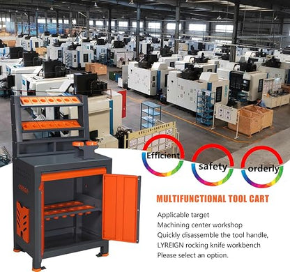 CAT/BT40 Large Capacity CNC Tool Storage Cabinet, CNC Tool Holder Vertical Drawer Cabinet for Warehouse Workshop Factory Garage Machining Centers