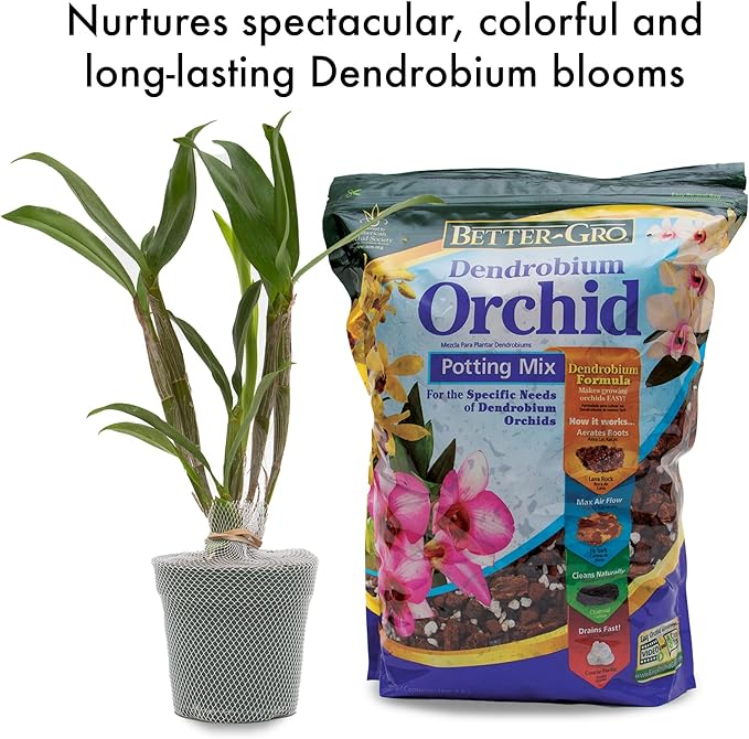 Sun Bulb 50240 Better Gro Dendrobium Mix, 8 Quart, Natural|Browns