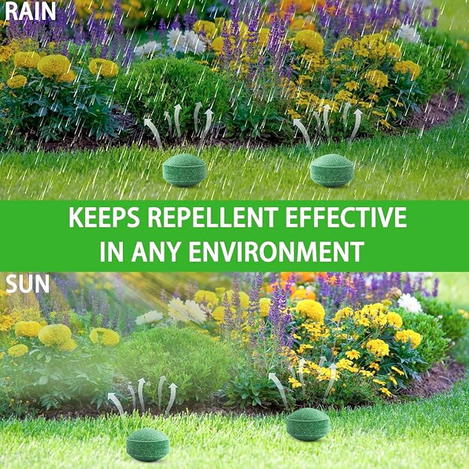24 Pack Natural Snake Repellent, Snake Repellent for Outdoor Yard Garden House | Long-Lasting Protection | Safe for Dogs and Children, Dark Green