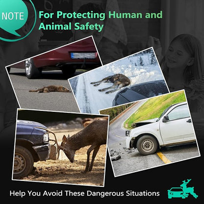 Elook Upgraded Deer Whistles for Car, Deer Horn for Car, Save Deer Whistle for Vehicles, Trunks, Motorcycle, Three-Horn, 4 Pack (Patented Product) | Save Deer Horn,for Vehicles,Trunks,Motorcycle,Patented Product