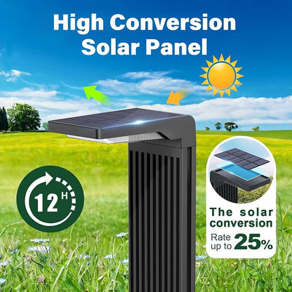 COXSENI Solar Pathway Lights Outdoor 6Pack, Bright 60LED Solar Path Lights Outside Waterproof, Warm & Cool Walkway Light Solar Powered, Landscape Lighting for Driveway Lawn Patio Garden Yard