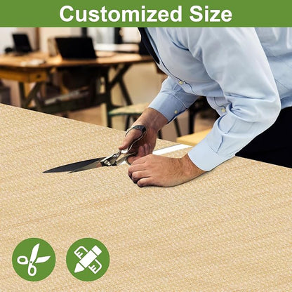 Shade&Beyond 5' W × 15' L Pergola Shade Cover Wheat Pergola Cover Canopy Replacement Shade Cloth for Garden, Patio, Deck, Porch with Grommets and Rods(Make Custom Size)