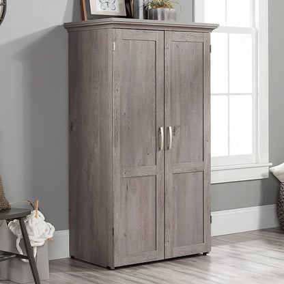 Sauder Miscellaneous Storage Craft & Sewing Armoire, L: 35.112" x W: 21.81" x H: 61.58", Mystic Oak