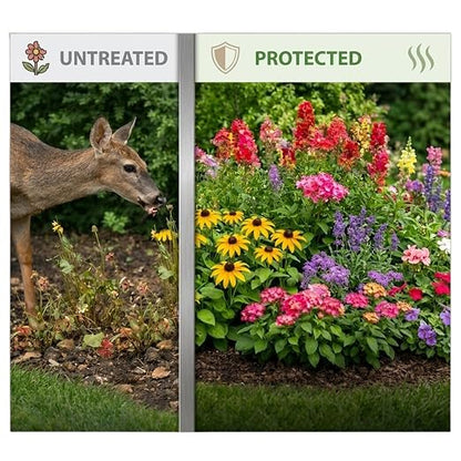 Trico Deer Repellent Concentrate, Natural Sheep Fat Formula, Long-Lasting Scent & Taste Barrier, Rain Resistant Wildlife Protection for Lawns, Gardens, Orchards & Crops, 1 Gallon | 1 unit/case, B2B delivery, free freight, long-lasting animal deterrent,...