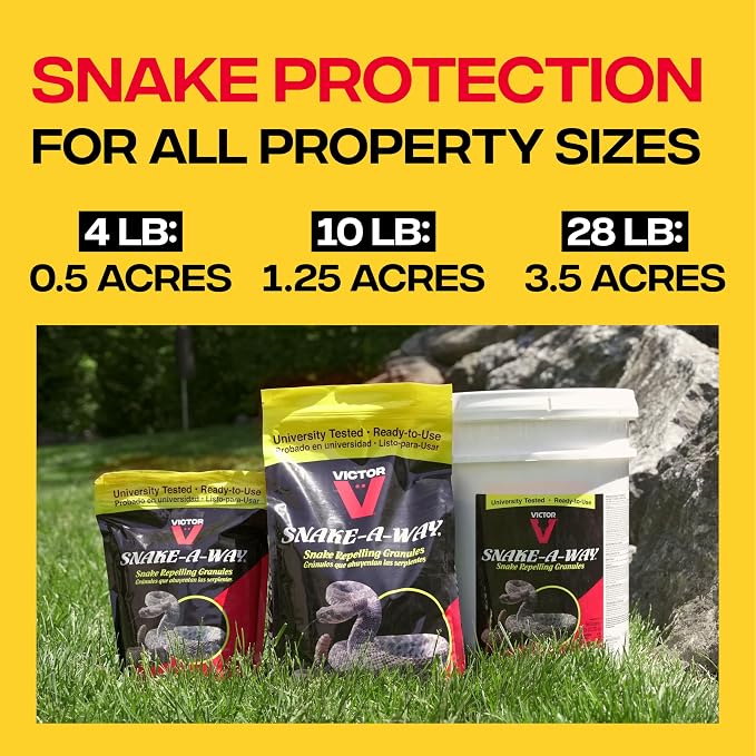 Victor VP363 Way Snake Repelling Granules – 1.75 LB,White (Pack of 12)