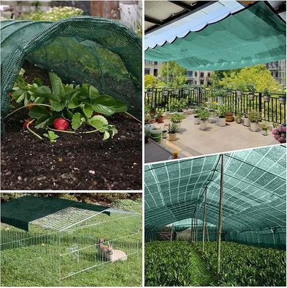 LOVE STORY 12x20FT 90% Dark Green Garden Shade Cloth, Sun Shade Cover Net Mesh Tarp with Grommets, Sunblock Net for Garden,Greenhouse,Plants and Patio