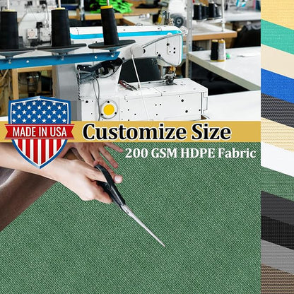 Shade&Beyond Customized Size 90% Sun Shade Cloth with Grommets, 9' X 15' Pergola Shade Cover Canopy, Mesh Tarp Sun Screens for Patio, Outdoor, Garden, Backyard GN01, Green