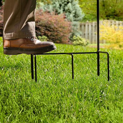 Liberty Garden 640-KD Decorative w/Bib Hose Stand, Black