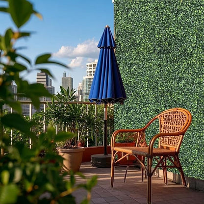 Boxwood Panels 24 Pcs 20"x20" Grass Wall Privacy Screen for Fence | Grass Wall Panels UV Resistant Artificial Boxwood Hedge Panels for Commercial Restaurant Deck.Indoor Outdoor Party