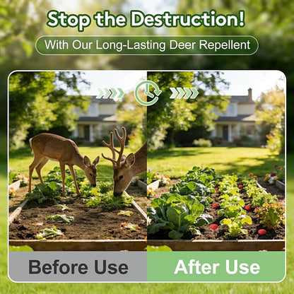 Powerful Deer Repellent Balls, Pest Repellent 24-Pack Deer Repellent for Garden & Outdoor Use, Natural Peppermint Oil Deer Deterrent to Keep Deer Away from Garden, Yard