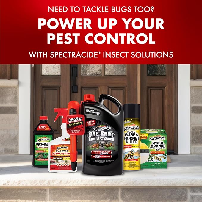 Spectracide Triazicide Insect Killer For Lawns, 10 Pounds, Granules Kill Listed Lawn-Damaging Insects, 4 Pack