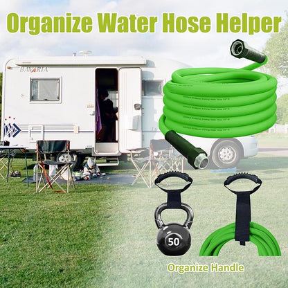 Cupohus Heavy Duty RV Water Hose 25FT, 5/8" Extra Thick Wall Drinking Water Hose, Crush Proof & Abrasion Resistant, Kink Free Hot & Cold Weather with Storage Bag for Camper Marine