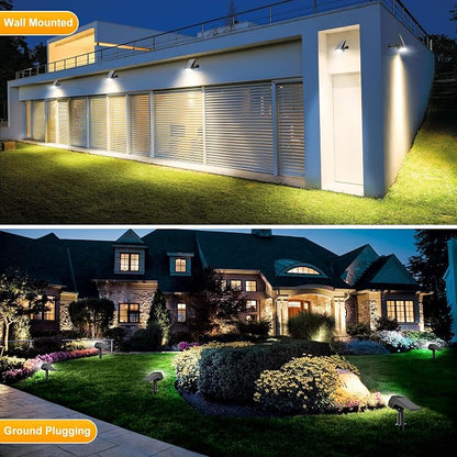 Fabrito Solar Spot Lights Outdoor Waterproof 9 Pack