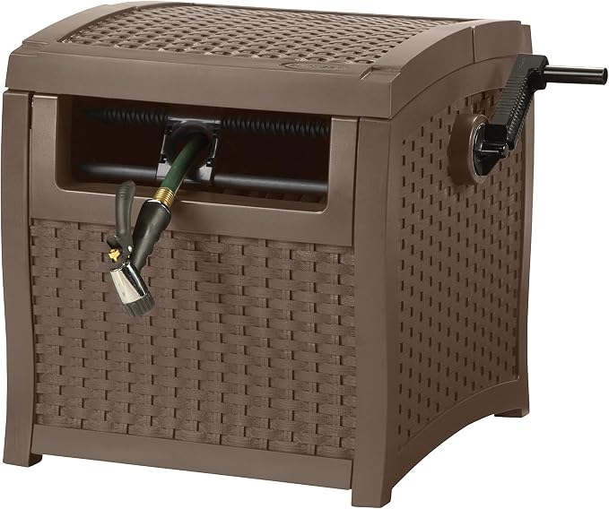 Suncast Hose Reel and Flexzilla Garden Hose Bundle