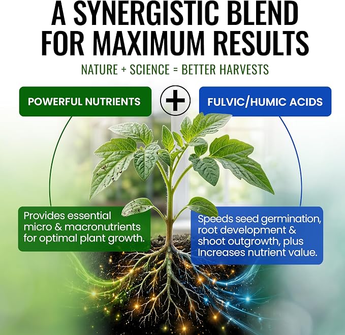Microbe Life Hydroponics Fruit and Vegetable Plant Growth Yield Enhancer Supplement, Plant Nutrients for Better Growth and Yield, Use with Any Feeding Systems Including Hydroponics or Soil, 16 Ounces