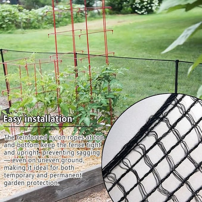 POYEE 15x15ft Bird Netting, 1/2-inch Square Mesh Garden Netting | Animal Barrier for Vegetables, Fruit Trees, Blueberry Bushes, Strawberries – Protects against Deer, Chickens, Squirrels