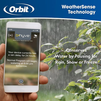 Orbit B-hyve XR Smart Sprinkler Timer - 16-Zone - WiFi-Enabled Indoor/Outdoor Irrigation Controller - App Control - Weatherproof Watering System - Multi Zone - Custom Programs - 57995 (Pack of 2)