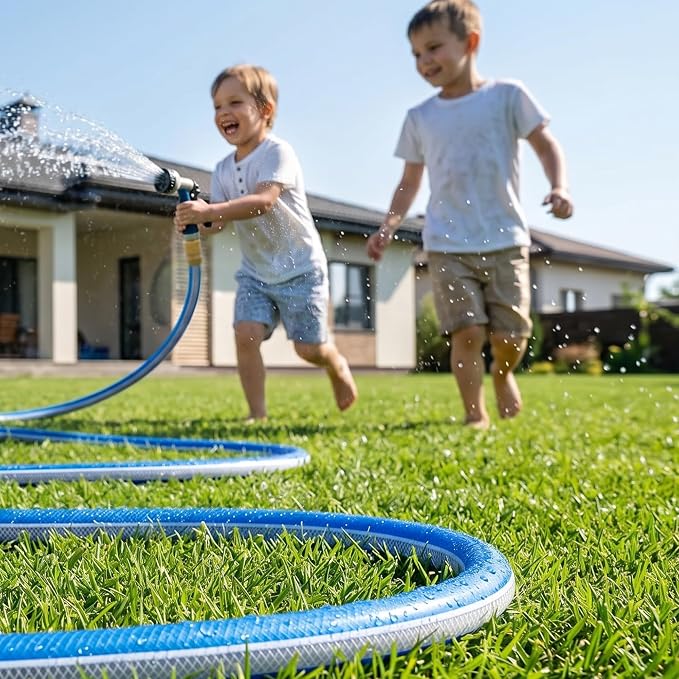 Short Lead-in Garden Hose 3/4 in. x 5 ft. -Heavy Duty Durable Flexible Lightweight Water Pipe for Commercial Use, Reel Cart & Equipment Connection -Kink Free, No Leaking, Female to Female Fittings