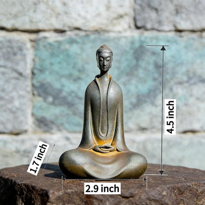 Buddha Statue - Zen Garden & Home Decor，Spiritual Meditation & Office Gift | Weather-resistant copper, ideal for zen garden, patio, study room, living room & meditation